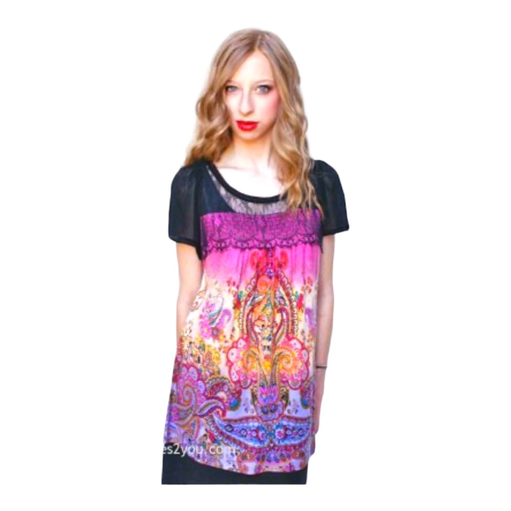 Boho Top by Bila Shirt Sleeve Suze M